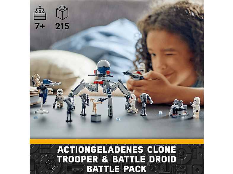 Thumbnail - LEGO Star Wars™ 75372 Clone Trooper™ & Battle Droid™ Pack Bausatz, Mehrfarbig