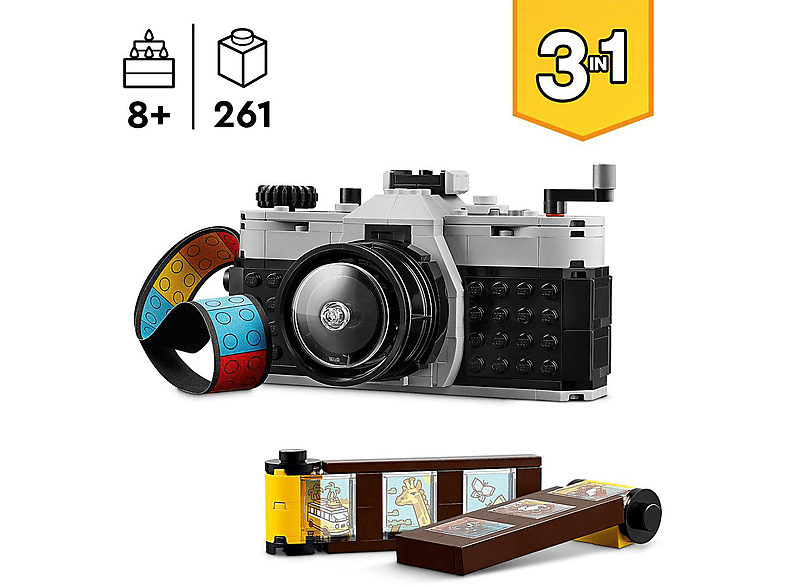 Thumbnail - LEGO Creator 31147 Retro Kamera Bausatz, Mehrfarbig