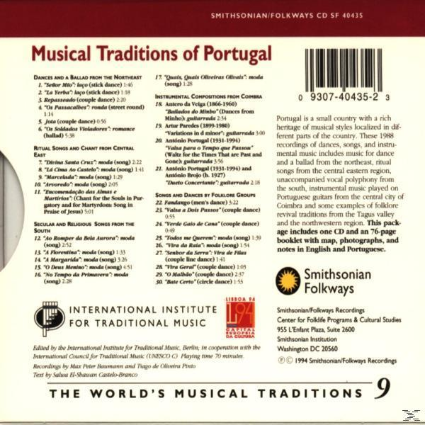VARIOUS - MUSICAL TRADITIONS OF PORTUGAL  - (CD)