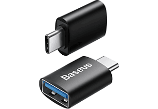 BASEUS Ingenuity Mini OTG Adaptör Type-C to USB 3.1 Dönüştürücü Siyah Outlet 1221790