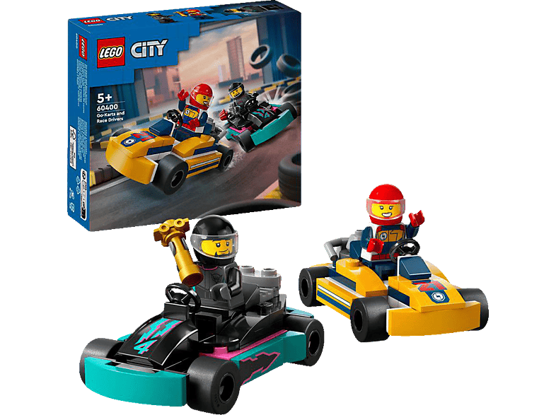 Lego City 60400 Go-karts Mit Rennfahrern Bausatz, Mehrfarbig Lego® City 