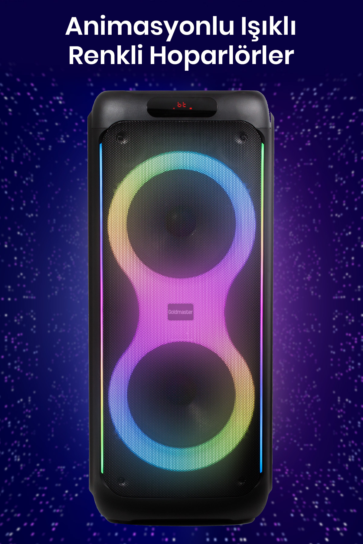 GOLDMASTER Neon X320 Kablosuz DJ Box Siyah