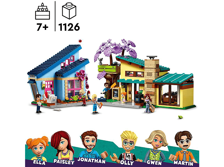 Thumbnail - LEGO Friends 42620 Ollys und Paisleys Familien Haus Bausatz, Mehrfarbig