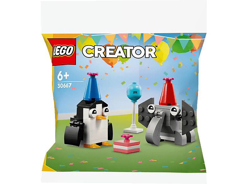 LEGO Geburtstagsparty Creator Bausatz, Tiere Mehrfarbig der 30667