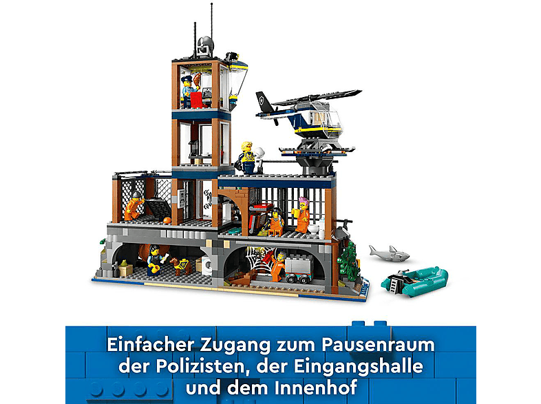Thumbnail - LEGO City 60419 Polizeistation auf der Gefängnisinsel Bausatz, Mehrfarbig
