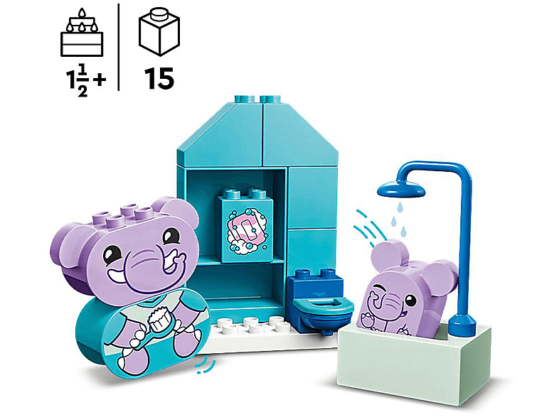 LEGO DUPLO My First 10413 Alltragsroutinen: Baden Bausatz, Mehrfarbig