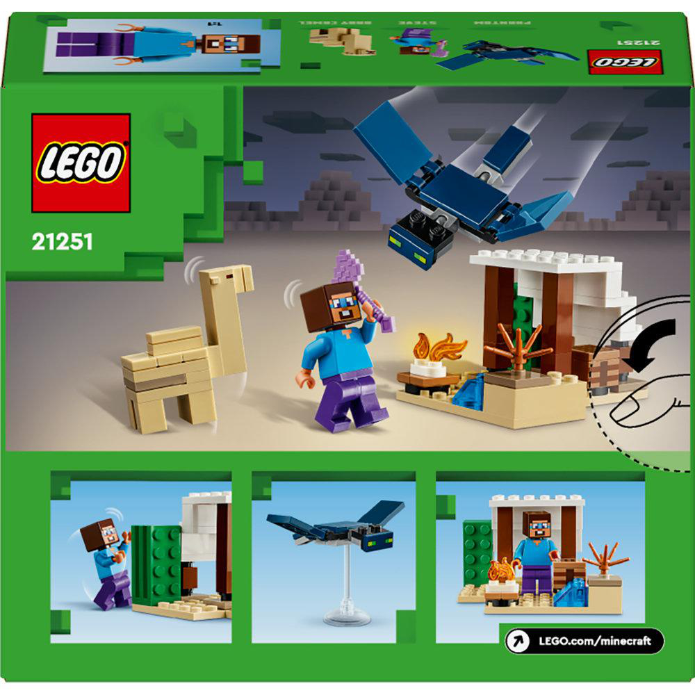 Lego Minecraft Set-Box mit Charakteren und einer Bauszene.