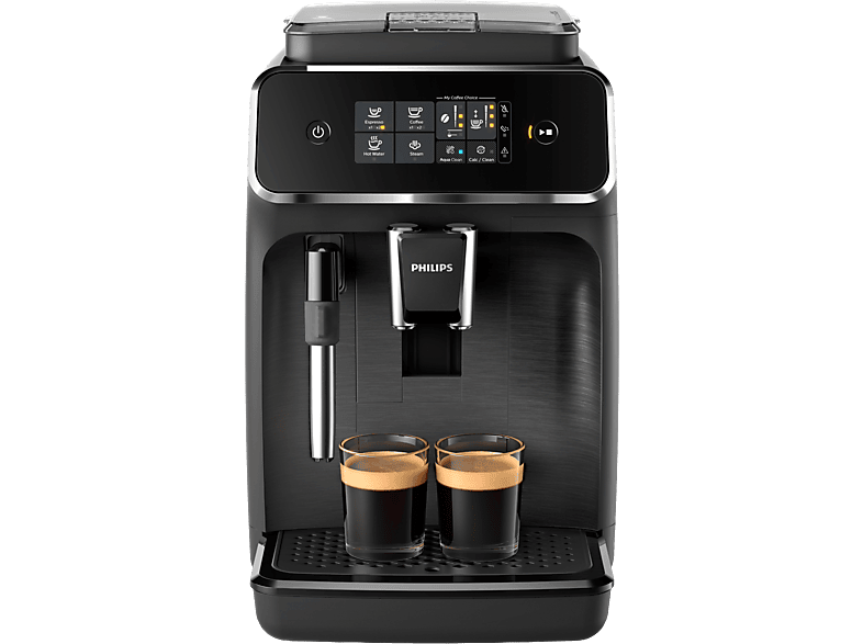 Cafetera superautomática  Philips EP2220/10, Molinillo integrado,  Espumador de leche clásico, Filtro AquaClean, 1500W, 15 bar, 2 tazas, Negro