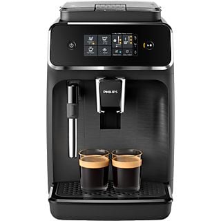 Cafetera superautomática - Philips EP2220/10, Molinillo integrado, Espumador de leche clásico, Filtro AquaClean, 1500W, 15 bar, 2 tazas, Negro