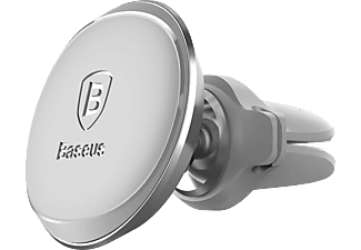 BASEUS Magnetic Air Vent Oversaes Mıknatıslı ve Kablo Tutuculu Araç İçi Telefon Tutucu Gri