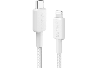 ANKER 322 USB-C to Apple iPhone Lightning 1.8m MFI Lisanslı Şarj ve Data Kablosu Beyaz A81B6