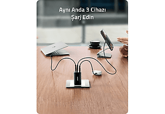 ANKER 735 Nano II 65W 3 Portlu USB-C Hızlı Şarj Cihazı A2667_2