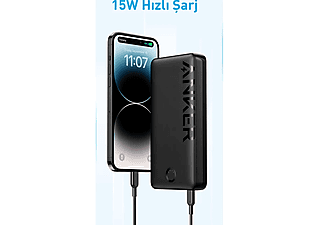 ANKER 325 20000mAh PowerCore 20K II 15 W Taşınabilir Hızlı Şarj Cihazı Siyah A1286_2