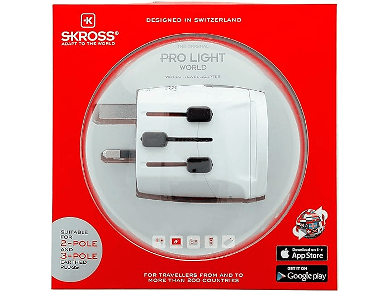 SKROSS Pro Light World Seyahat Adaptörü Beyaz_2