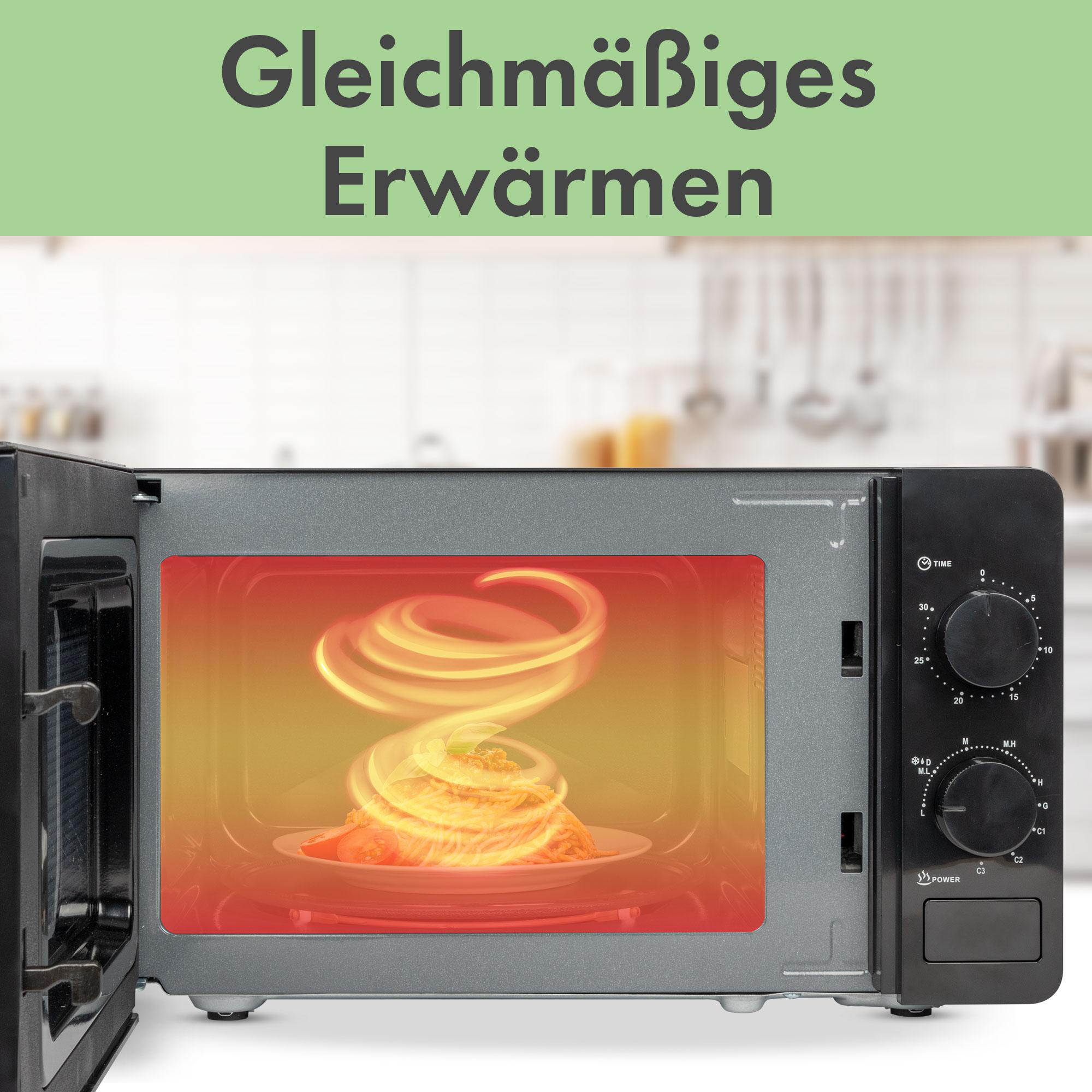 CLATRONIC MWG 792 Mikrowelle (700 Watt, Freistehend, 20 l, Schwarz)