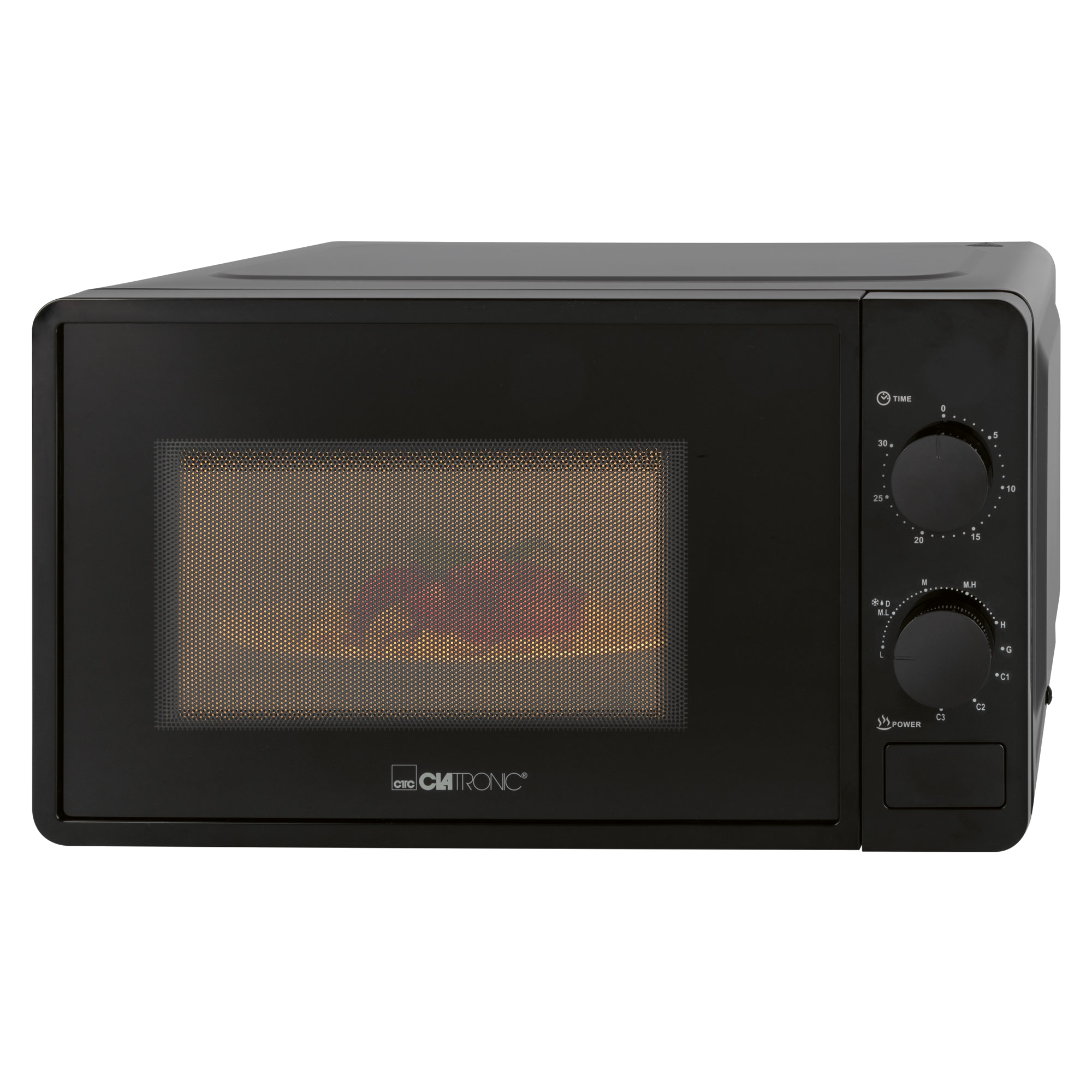 CLATRONIC MWG 792 Mikrowelle (700 Watt, Freistehend, 20 l, Schwarz)