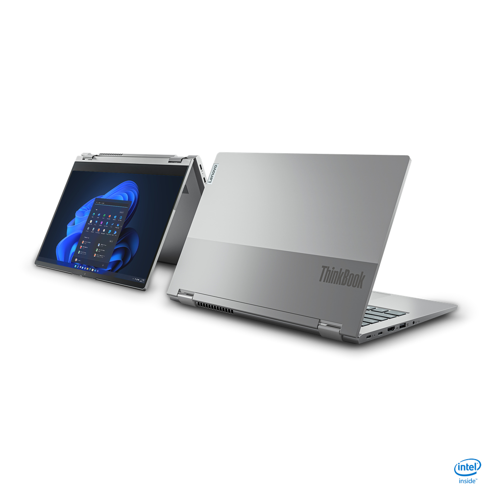 Convertible 2 en 1 - Lenovo ThinkBook 14s Yoga G3 IRU Profesional, 14" Full HD, Intel® Core™ i5-1335U, 8GB RAM, 256GB, Iris® Xe Windows 11 Pro, Gris