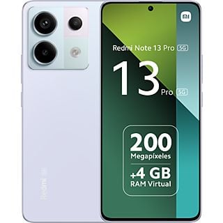 Móvil - Xiaomi Redmi Note 13 Pro 5G, Morado, 256 GB, 8 GB RAM, 6.67" AMOLED 1.5K, Qualcomm Snapdragon 7 Gen 2, 5100 mAh, Android