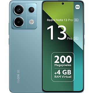 Móvil - Xiaomi Redmi Note 13 Pro 5G, Azul, 256 GB, 8 GB RAM, 6.67" AMOLED 1.5K, Qualcomm Snapdragon 7 Gen 2, 5100 mAh, Android