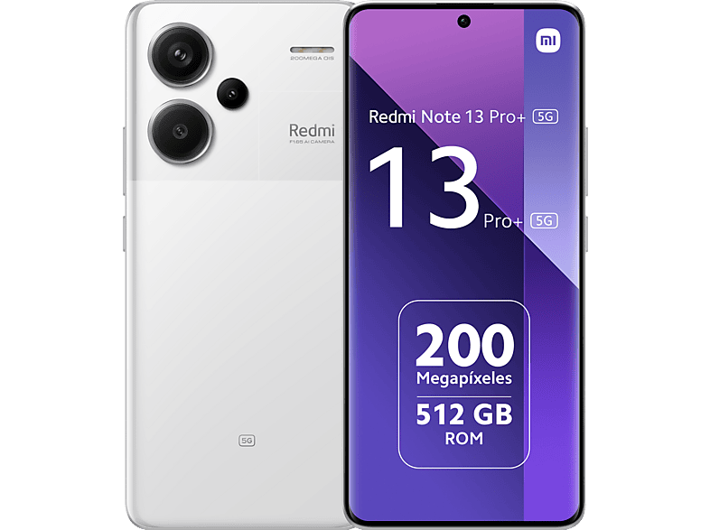 Xiaomi Redmi Note 13 PRO+ Plus 5G + 4G LTE (512 GB + 12 GB) 6.67 pulgadas  200MP Triple (Tmobile Mint Tello & Global) Bandas globales desbloqueadas +