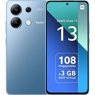 Móvil - Xiaomi Redmi Note 13, Azul, 128 GB, 6GB RAM, 6.67" AMOLED FHD+, Snapdragon 685, 5000 mAh, Android