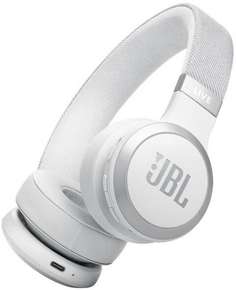 JBL Live 670NC trådlösa hörlurar med aktiv brusreducering vit