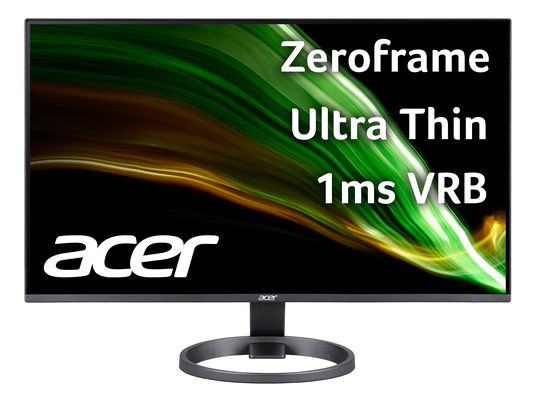 ACER R242YHyi - Monitor, 23.8 ", Full-HD, 100 Hz, Schwarz