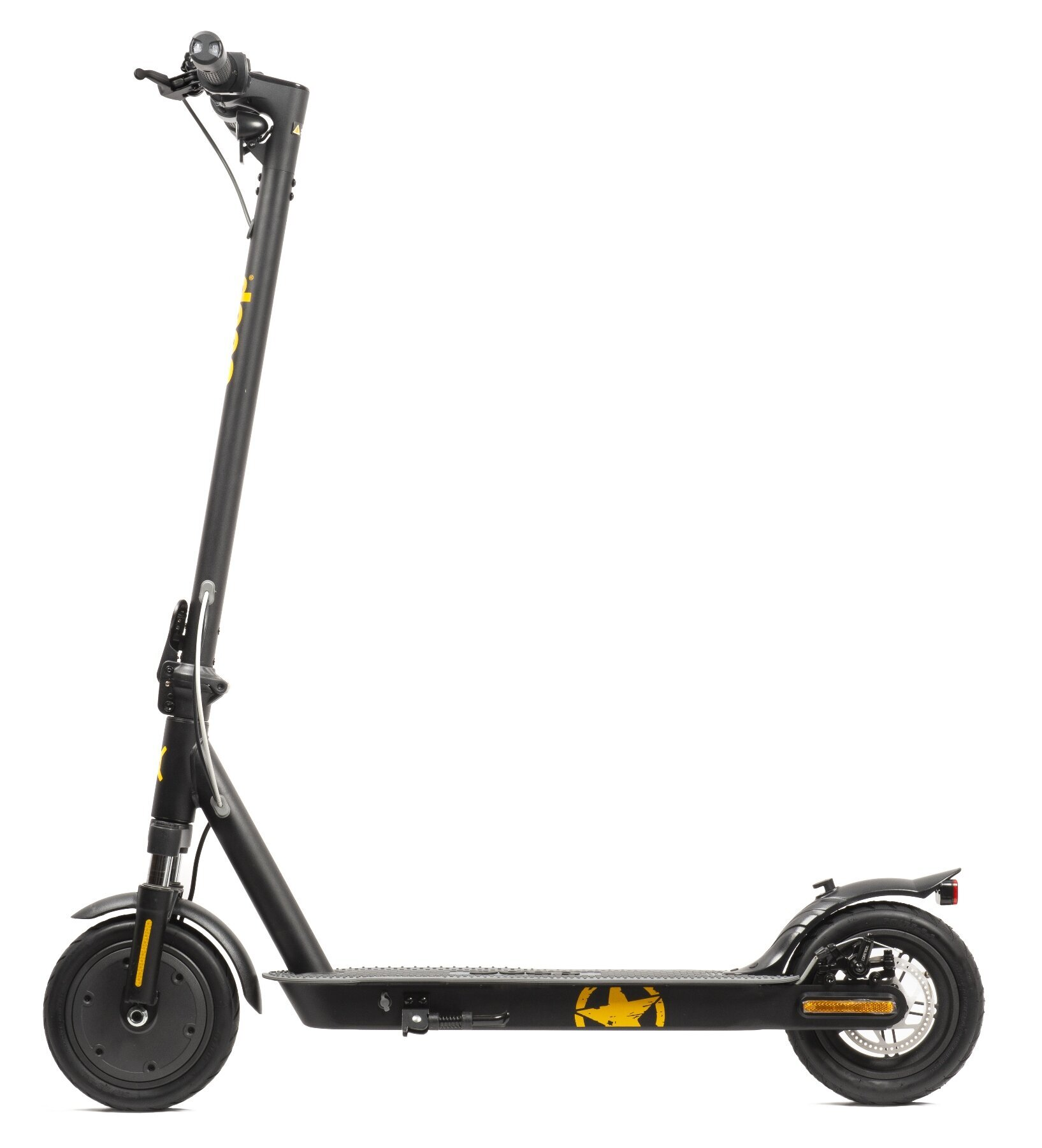 Czarna hulajnoga elektryczna Batmana.