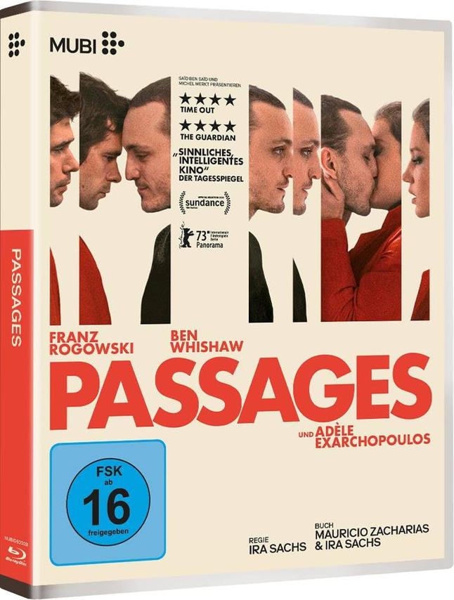 DVD-Cover für Passages, mit Gesichtern von Schauspielern. Der Titel ist fett.