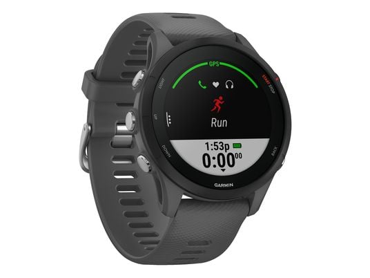 GARMIN Forerunner 255 - Smartwatch (22 mm, Silicone, Grigio ardesia/nero)