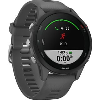 GARMIN Forerunner 255 - Smartwatch (22 mm, Silicone, Grigio ardesia/nero)