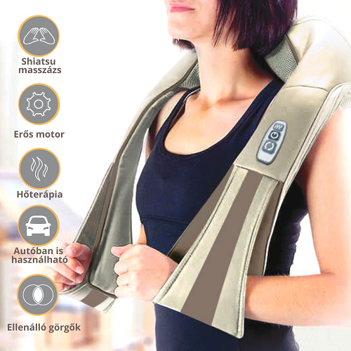 VIVAMAX GYVM23 Shiatsu Univerzális masszírozó (nyakon, háton, derékon egyaránt)