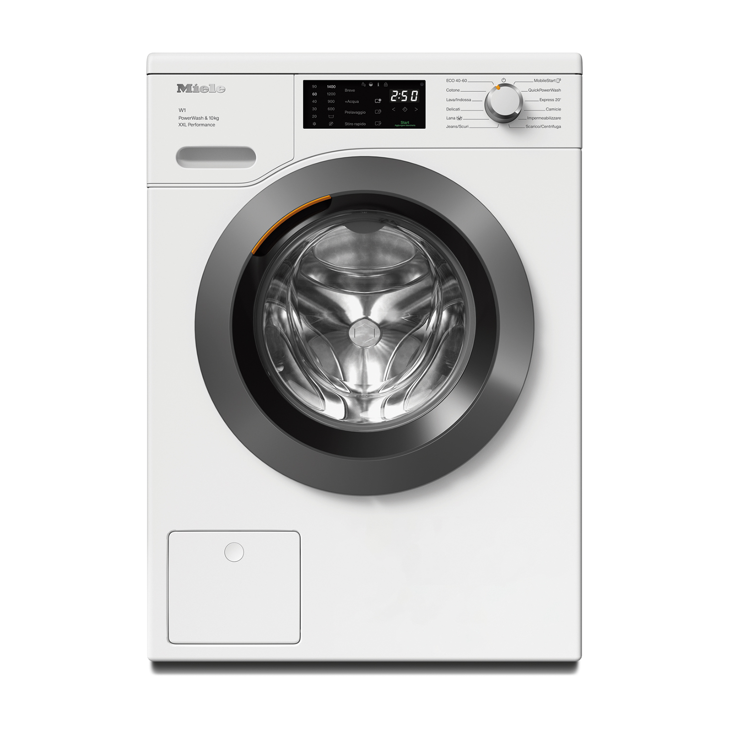 Miele WCK 360 PW XL WCS Lavatrice, Caricamento frontale, 10 kg, 63,6 cm, Classe A