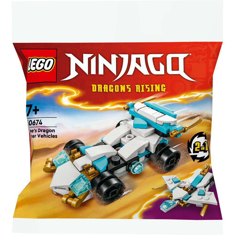 LEGO Ninjago 30674 Zanes Bausatz, Drachenpower-Fahrzeuge Mehrfarbig