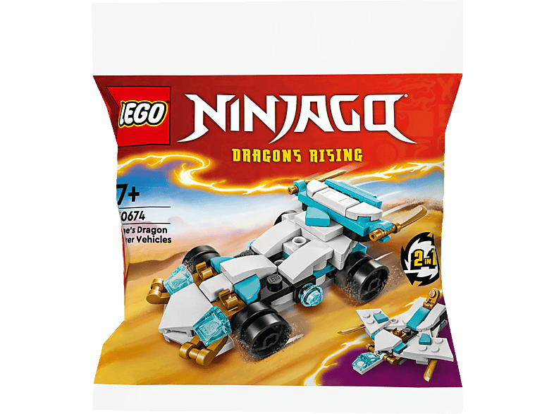 Ninjago Bausatz, Drachenpower-Fahrzeuge LEGO Zanes Mehrfarbig 30674