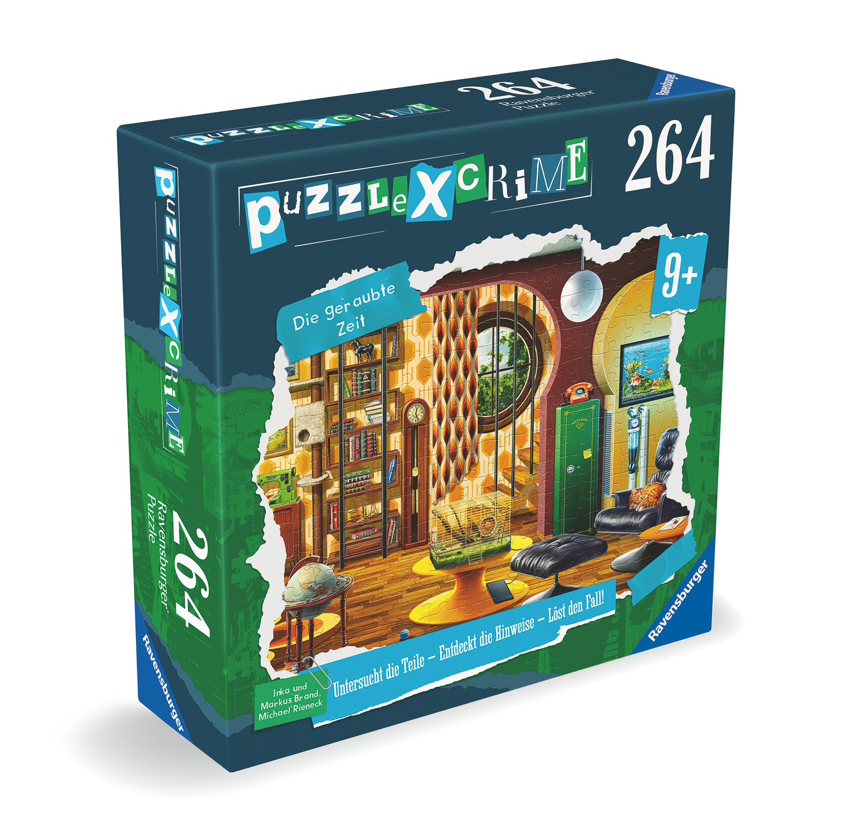 RAVENSBURGER Puzzle X Crime Kids: Die geraubte Zeit Kinderspiel
