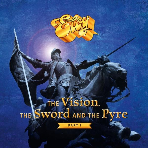 Album borító lovon ülő lovaggal, zászlóval. Szöveg: The Vision, The Sword...