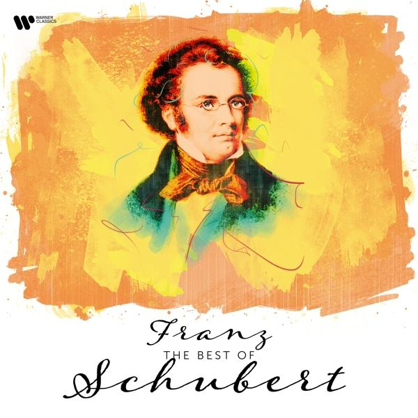 Franz Schubert műalkotása. A zeneszerző portréja, a következő szöveggel: 'Franz THE BEST OF Schubert'.