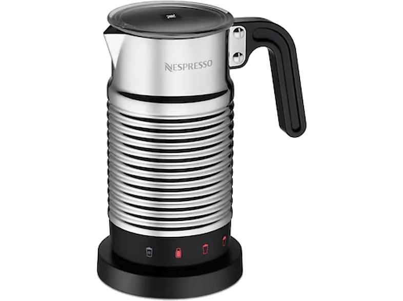 Nespresso Aeroccino 4 Milchaufschäumer (Silber, 490 Watt, 240 ml)