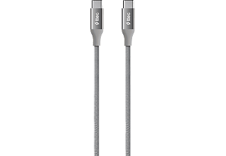 TTEC AlumiCable USB-C - USB-C 150cm 100W PD/QC Hızlı Şarj ve Data Kablosu Uzay Grisi