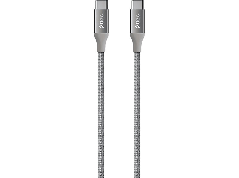 TTEC 2DK53UG  AlumiCable USB-C - USB-C 150cm 100W PD/QC Hızlı Şarj/Data Kablosu Uzay Grisi