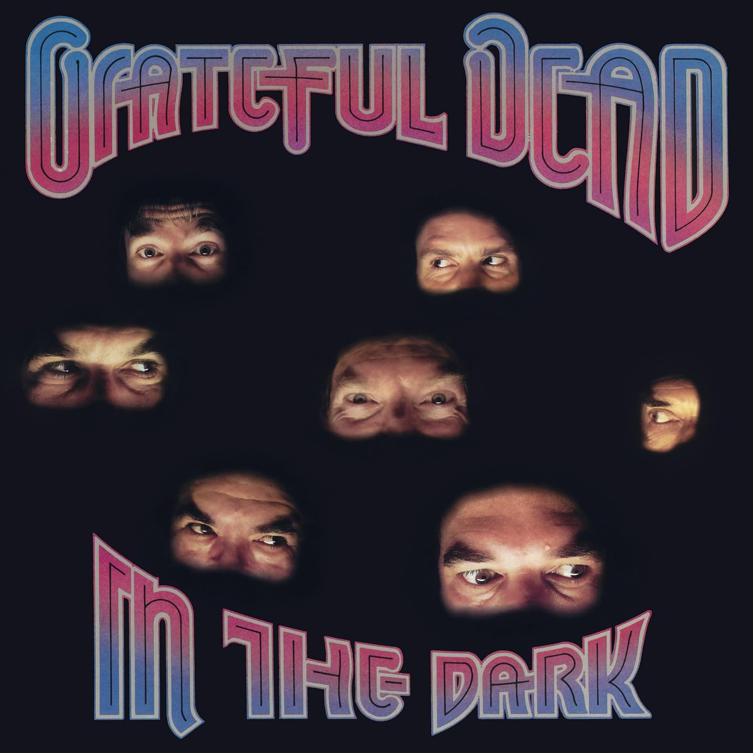 Grateful Dead album borító: Arcok és szemek sötét háttéren.