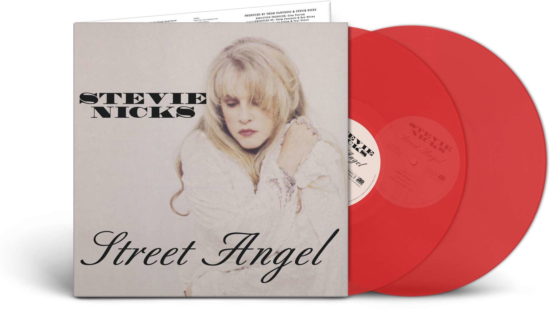 Stevie Nicks album borítója. Két piros bakelit lemez látható a jobb oldalon.