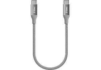 TTEC AlumiCable USB-C - USB-C 30cm 65W PD/QC Hızlı Şarj/Data Kablosu Uzay Grisi