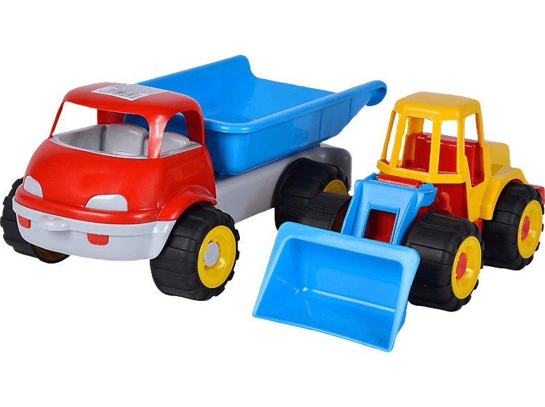 SIMBA TOYS LKW Kipper mit Bagger Spielzeugauto Mehrfarbig