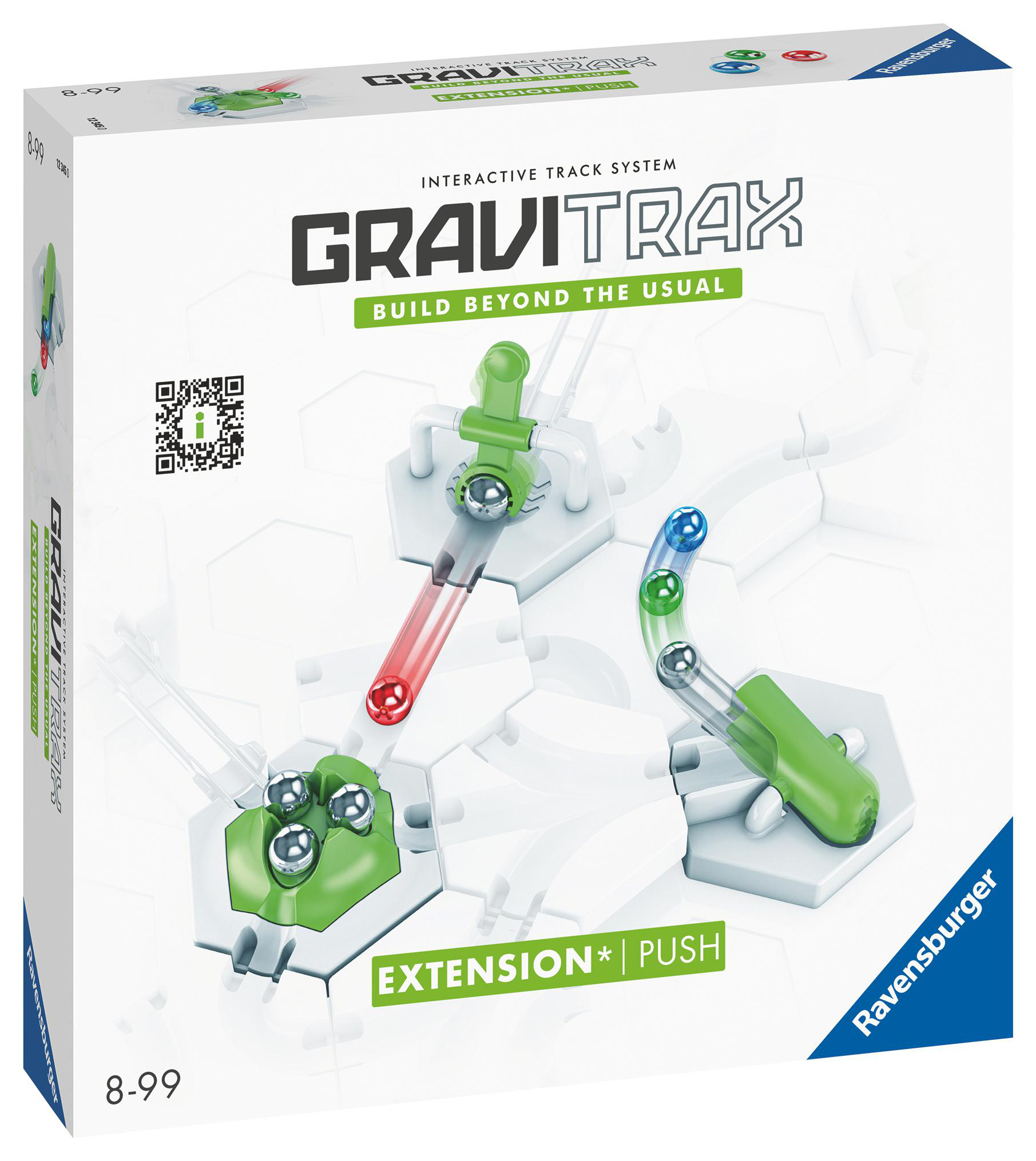 RAVENSBURGER GraviTrax Extension Push Kugelbahnsystem, Mehrfarbig