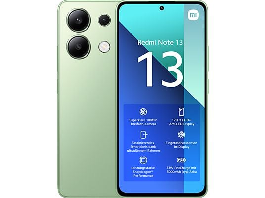 XIAOMI Redmi Note 13 4G - Smartphone (6.67 ", 256 GB, Mint Green)