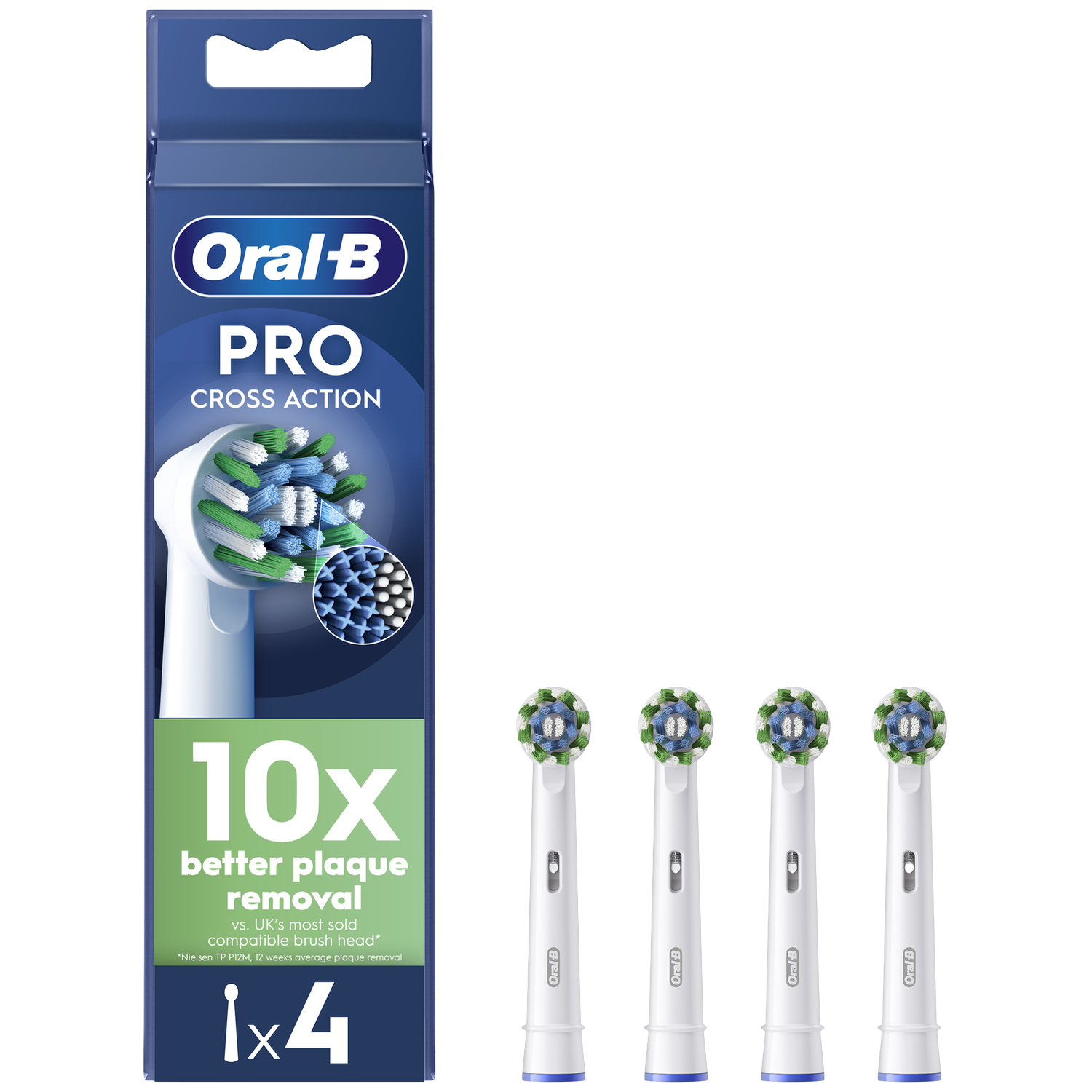 Oral-b Crossaction Opzetborstel (eb50xf) 4 Stuks afbeelding