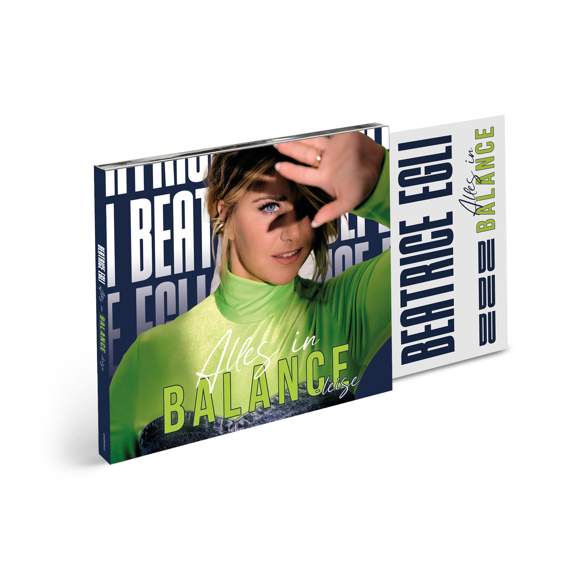 Eine CD mit dem Cover des Musikalbums 'Alles in Balance' von Beatrice Egli.