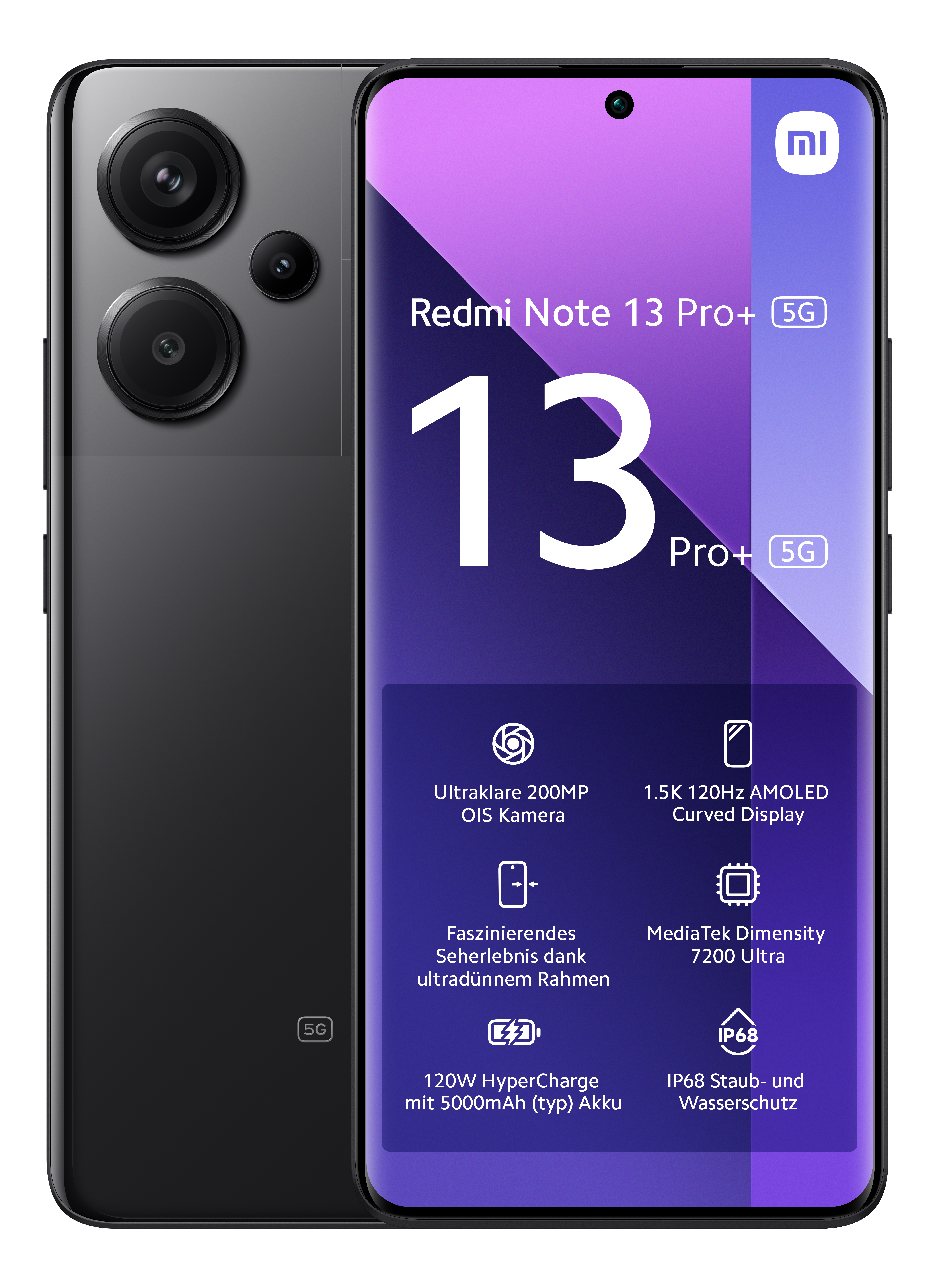 XIAOMI Redmi Note 13 Pro+ 5G - Smartphone (6.67 ", 512 GB, Midnight Black)